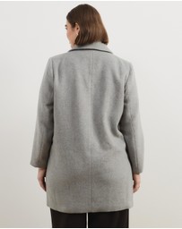 Atmos&Here Curvy - Romy Wool Blend Coat