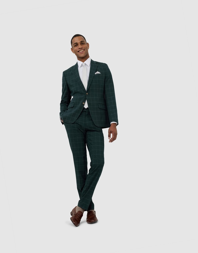 Politix - Sebastian Windowpane Check Tailored Jacket