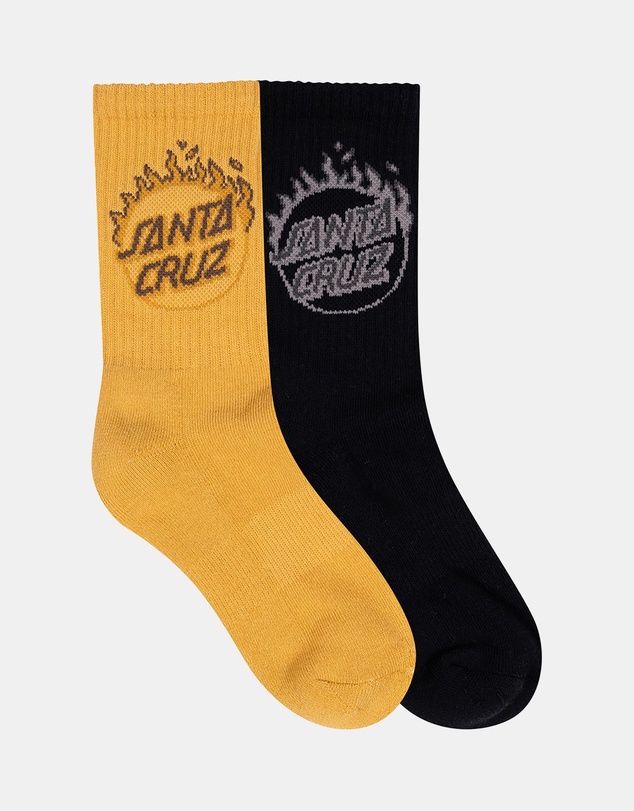 Santa Cruz - 2-Pack Burnt Opus Crew Socks - Teens