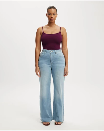 Cotton On - Curvy Stretch Wide Jeans