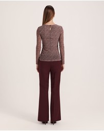 SABA - Ohio High Neck Long Sleeve Mesh Top