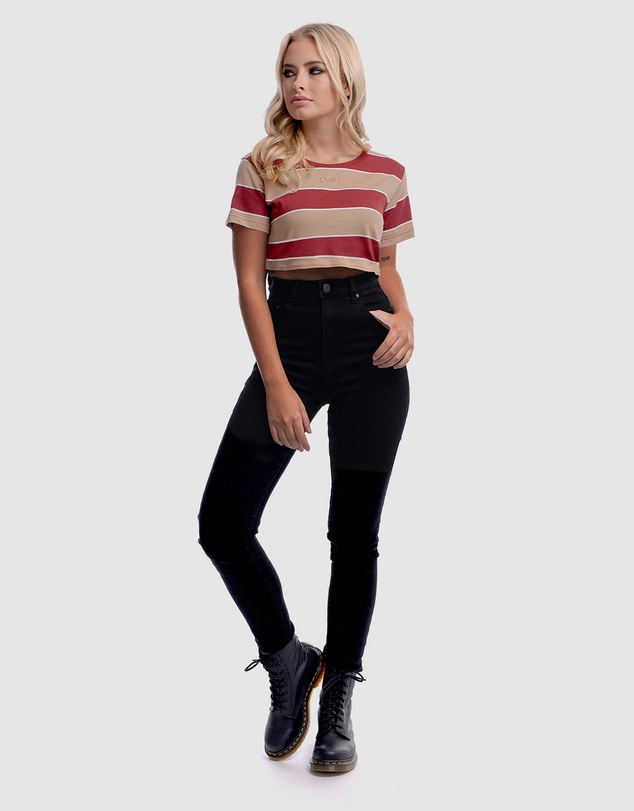 DVNT - Read Between Crop Top