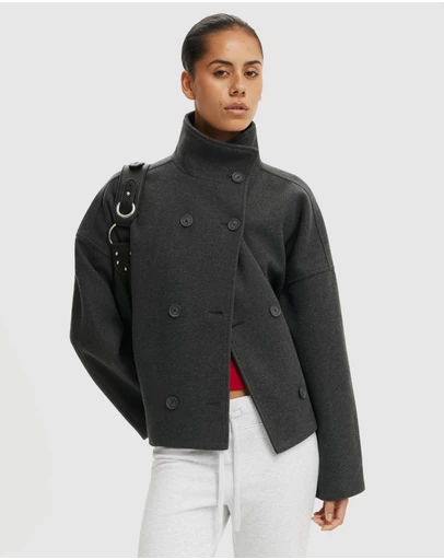 Cotton On - Funnel Neck Coat