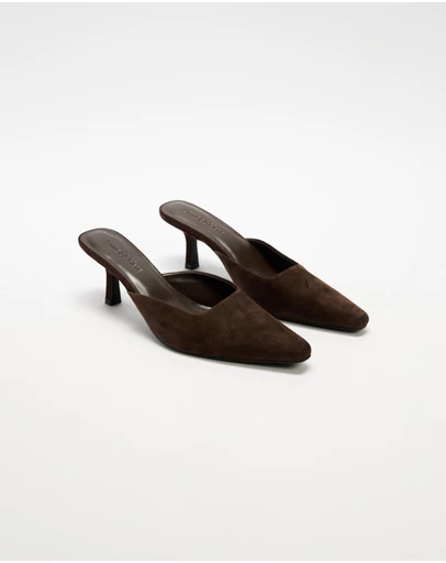 Atmos&Here - Deana Suede Square Point Heels