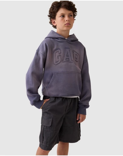 GAP - Su26 Logo Abv PO Hood - Teens
