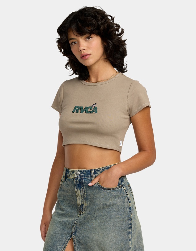 RVCA - Womens Stoned Half T-Shirt
