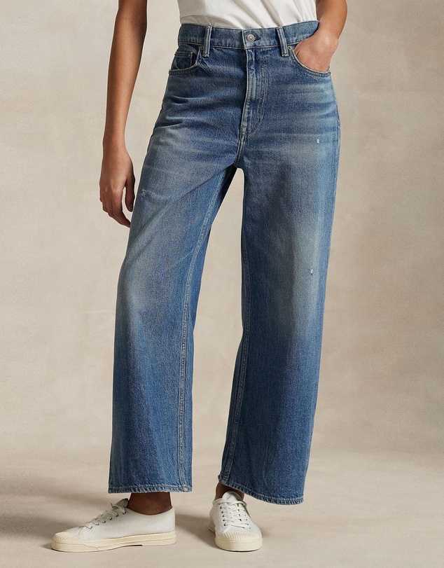 Polo Ralph Lauren - High-Rise Wide-Leg Crop Jeans