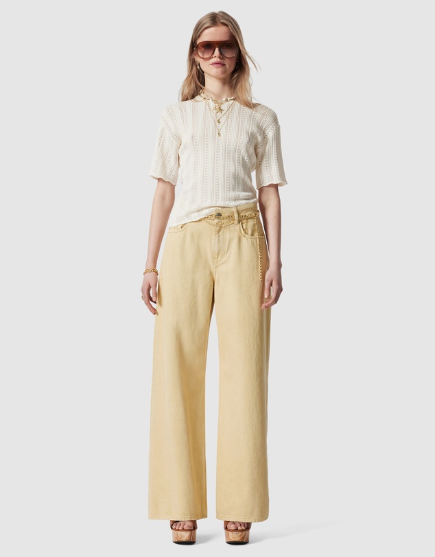& Other Stories - Pointelle Knit T-Shirt