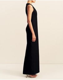 Shona Joy - Otis Plunged Fitted Maxi Dress