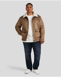 Johnny Bigg - Val Sherpa Suede Jacket