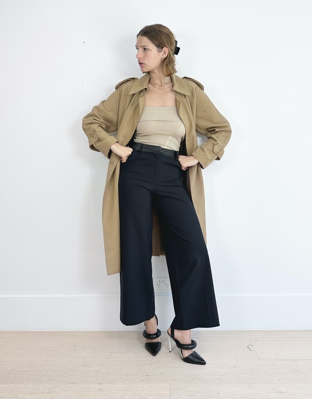 Cirkular - Pre-Loved - Oroton Gaberdine Twill Weave Trench