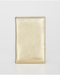 Cobb & Co - Billy Metallic Leather RFID Passport Holder