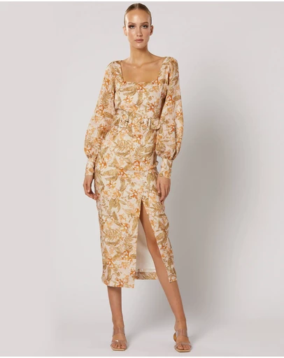 Winona - Brea Long Sleeve Midi Dress