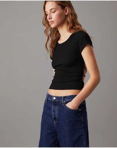 Calvin Klein Jeans - Tie Detail Open Back Top