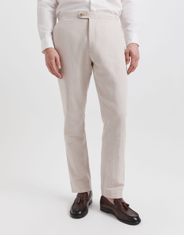 SABA - Elias Linen Cotton Regular Side Adjuster Pant