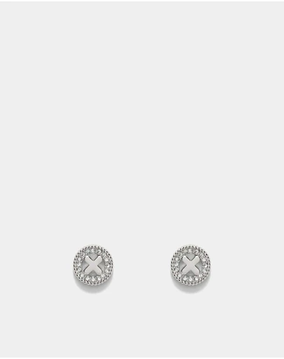 MIMCO - Amulet Stud Earrings - Silver