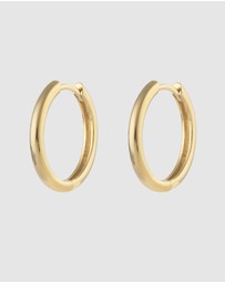 Wanderlust + Co - Classic Gold 17mm Hoop Earrings