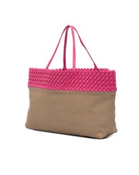 Pre-Loved by Azura Reborn - Pre-Loved Intrecciato Trimmed Bicolor Nappa Tote