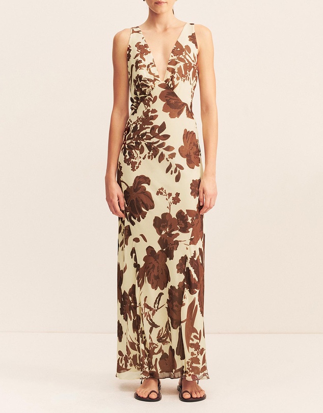 Shona Joy - Noa Plunged Maxi Dress