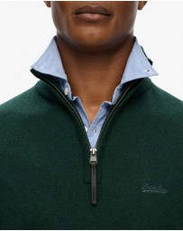 Superdry - Wool Blend Half Zip Slim Fit Jumper