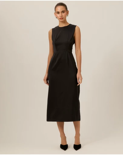 Tussah - Emma Satin Midi Dress