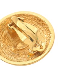 Pre-Loved by Azura Reborn - Pre-Loved CC Gold Plated Round Clip On Earrings