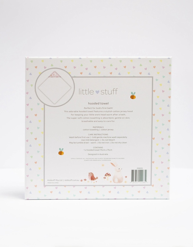 Little Stuff - Butterfly Garden Hooded Towel
