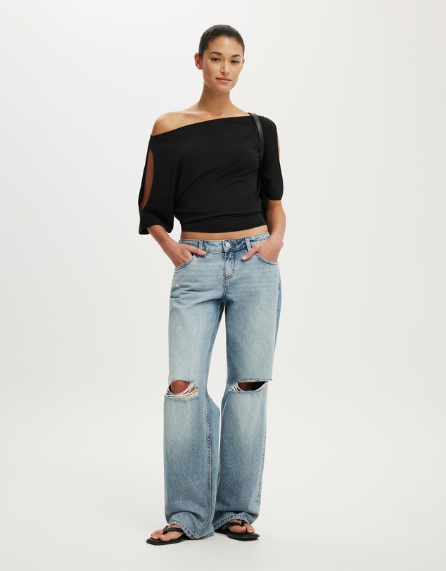 Cotton On - Sonny Cold Shoulder Short Sleeve