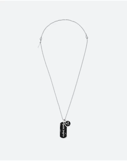 Palm Angels - Valerio SS Onyx Tag&Rondel Necklace