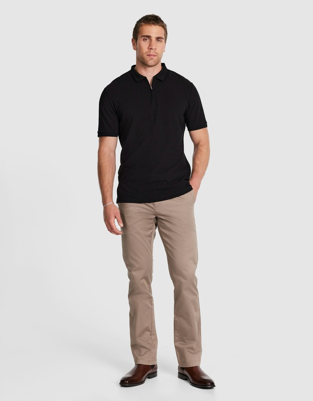 Tarocash - Leni Textured Zip Polo