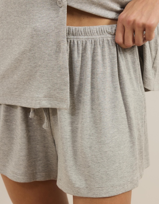 Atmos&Here - Darcey Soft Ribbed Short Sleeve Pyjama Set