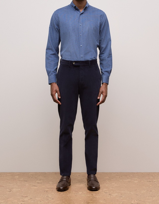 Trenery - Tailored Cord Trouser in Navy