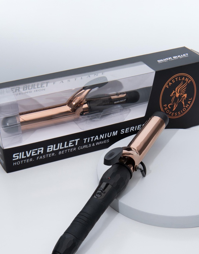 Silver Bullet - Silver Bullet Fastlane Titanium Curling Iron Rose Gold - 32mm