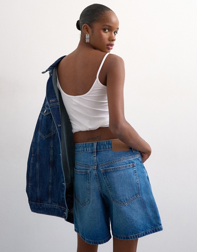 TOPSHOP - Vigga High Rise Denim Shorts