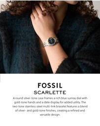 Fossil - Scarlette Two Tone Analogue Watch