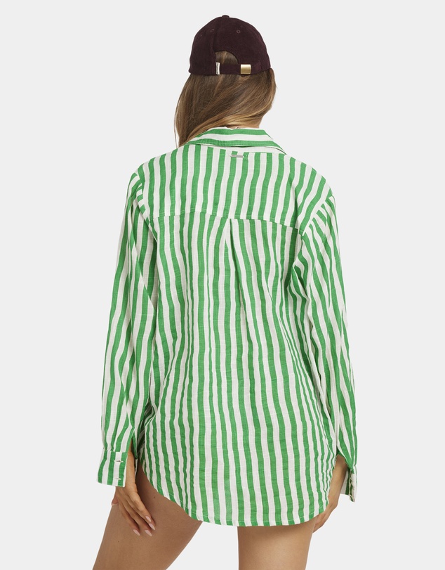 Billabong - Womens Kelly Stripe Swell Long Sleeve Shirt