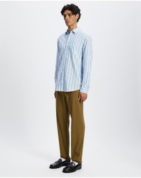 Scotch & Soda - Regular Fit Dobby Stripe Shirt