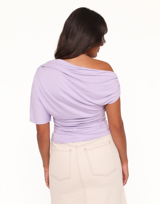 Petal & Pup - Grainne One Shoulder Top - Lilac