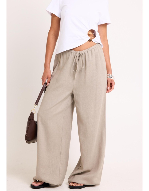 Subtitled - Hideaway Linen Wide Leg Pants