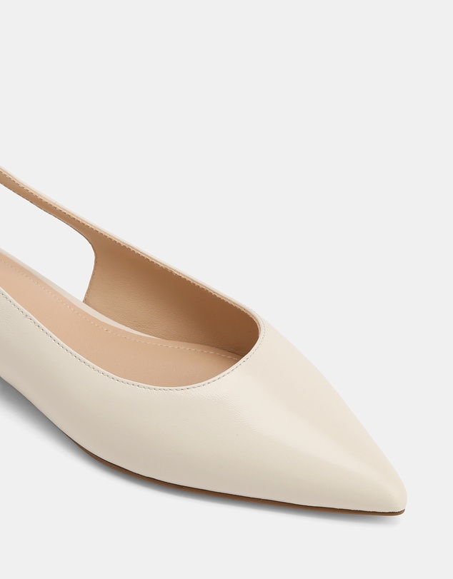 Wittner - Mary Hi Shine Leather Flat Slingbacks