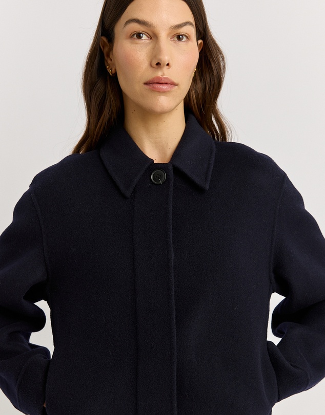 Toorallie - Button Front Wool Jacket