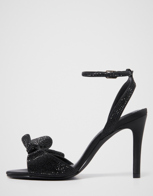 Forever New - Shayla Side Bow Jewelled Heeled Sandals