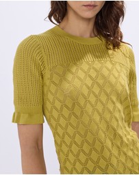 Marcs - Alibi Pointelle Cotton Knit Top