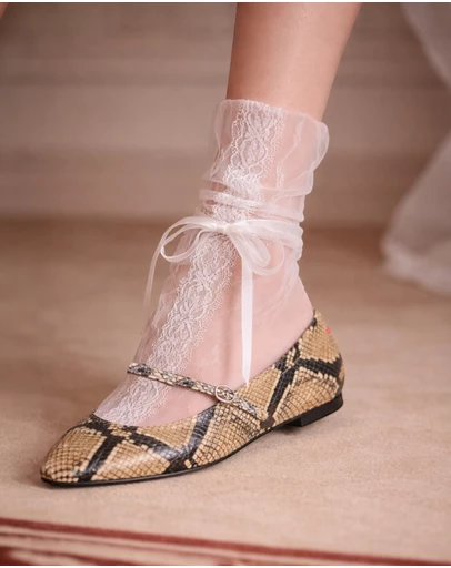 High Heel Jungle - Lace Wrap Tulle Socks