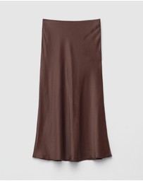 & Other Stories - Satin Midi Skirt