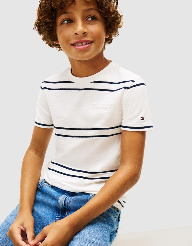 Tommy Hilfiger - Essential Embossed Logo Jersey T-Shirt - Teens