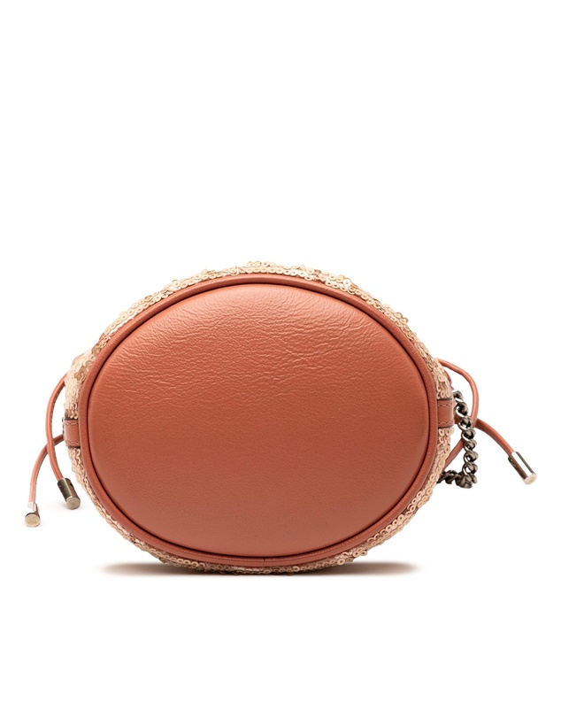 Pre-Loved by Azura Reborn - Pre-Loved Small GG Marmont Sequined Diagonal Matelasse Leather Bucket Bag