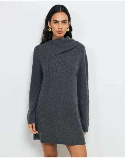 AERE - Neria Wool Blend Knit Dress