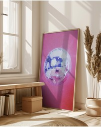 Olive et Oriel - Pink Disco Ball by Samantha Hearn Art Print