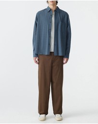 Bassike - Boxy Cotton Check Shirt